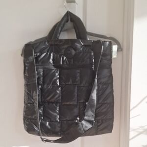 Pajar Black Quilted Tote Bag